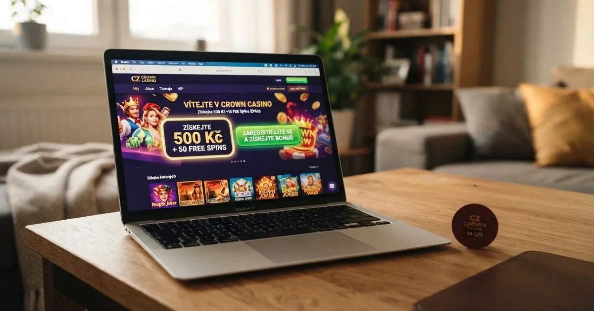 Rozhraní online casina s česky psanou nabídkou bonusu za registraci — tlačítko „Zaregistrujte se a získejte bonus“ vedle pole s hodnotou bonusu